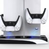 Gaming Multi-Function PS5 and Headphone Cooling and Charging Hub - Black/White - Image 2
