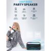 TWS Karaoke Speaker 150W with Mic and Remote - Silver - Image 4
