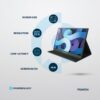 15.6" Multi- Screen Portable Monitor Full HD 1080P - Black - Image 3